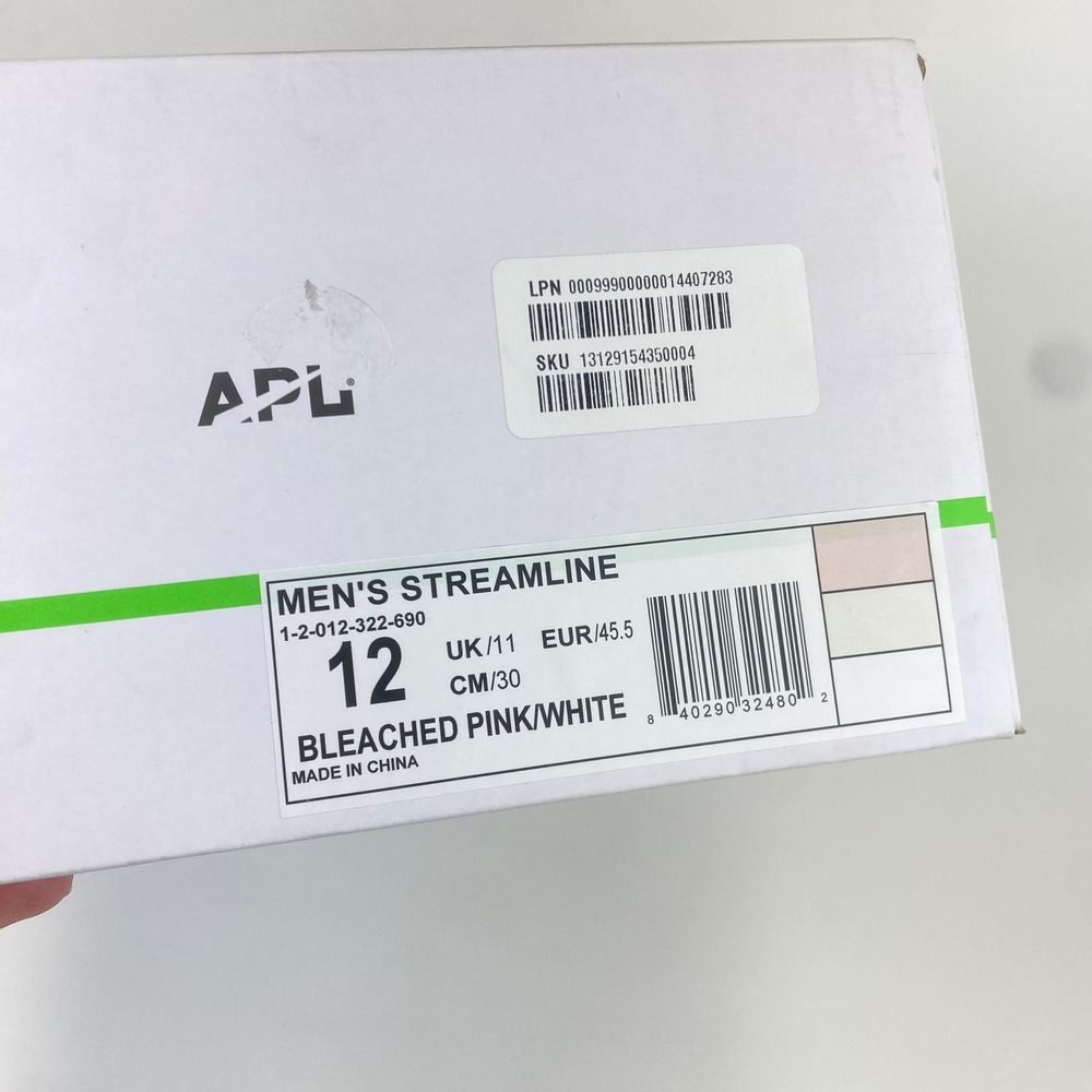 APL Athletic Propulsion Labs Men's Streamline Bleached Pink‎ White Shoes - Picture 6 of 7